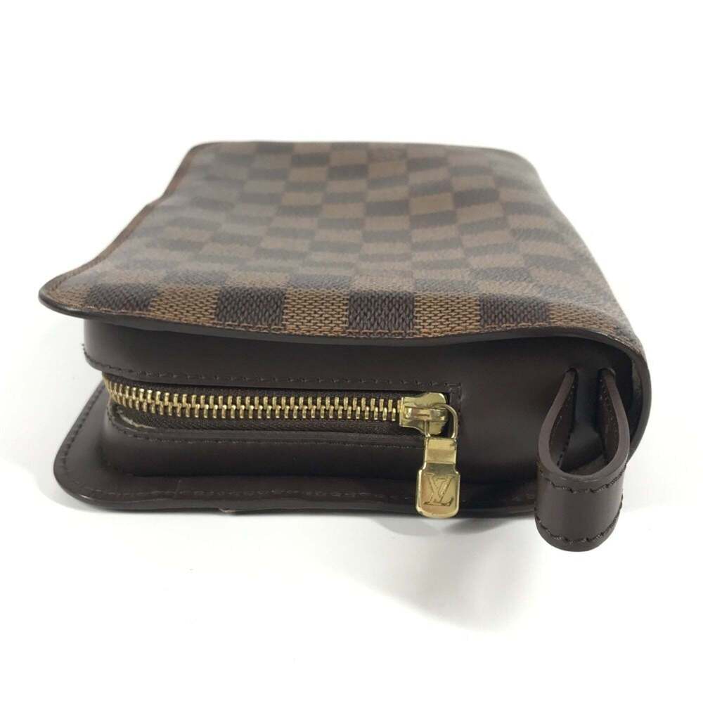 LOUIS VUITTON Authentic Brown Damier Canvas Pouch - Picture 4 of 16